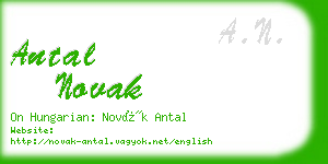 antal novak business card